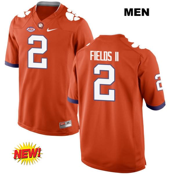Men's Clemson Tigers #2 Mark Fields Stitched Orange New Style Authentic Nike NCAA College Football Jersey FSQ2346ON